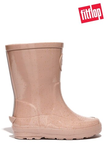 FitFlop Natural Wonderwelly Kids Toddler Glitter Rain Boots (D79570) | £45