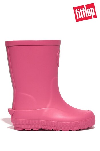 FitFlop Pink Wonderwelly Kids Toddler Ergonomic Rain Boots (D79573) | £38