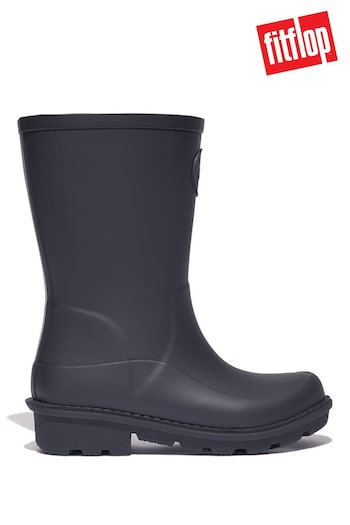 FitFlop Kids Junior Blue Wonderwelly Ergonomic Rain Boots (D79578) | £45