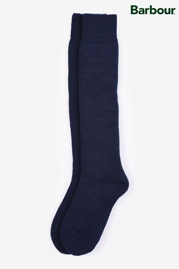 Barbour® Navy Wellington Knee High Socks (D79711) | £20
