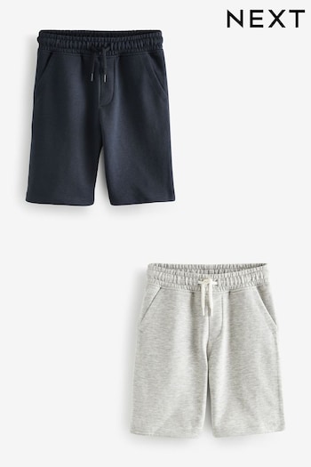 Navy/Charcoal 2 Pack Basic Jersey Shorts (3-16yrs) (D79797) | £12 - £22