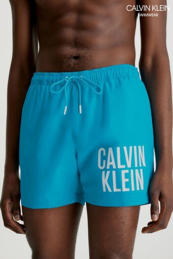 Calvin Klein Blue Intense Power Medium Drawstring Swim Shorts (D79827) | £60