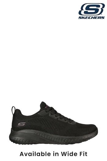 Skechers Black Regular/Wide Fit Womens Bobs Squad Chaos Face Off Trainers (D79852) | £62