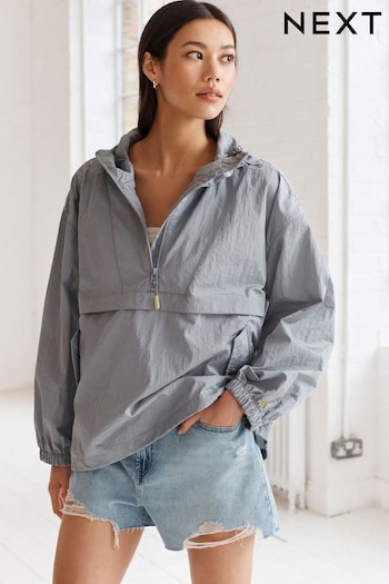 Grey Shower Resistant Rain Mac Jacket (D80008) | £34