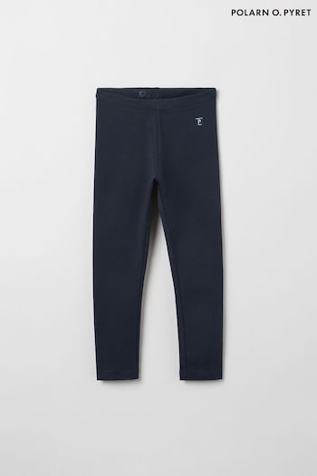 Polarn O. Pyret Blue Organic Cotton Leggings (D80124) | £14 - £16