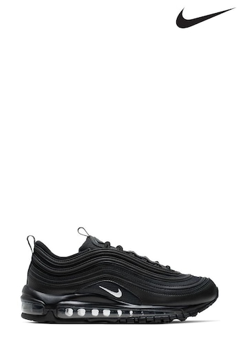Nike wright Black/Black Air Max 97 Youth Trainers (D80148) | £110
