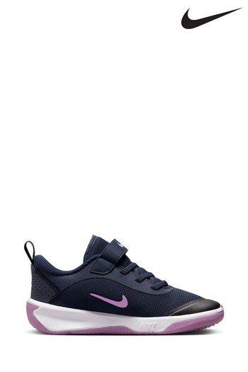 Nike Navy/Purple Omni Junior Trainers (D80154) | £35