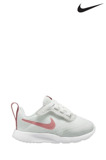 Nike White/Pink Tanjun GO Easy On Infant Trainers (D80162) | £30