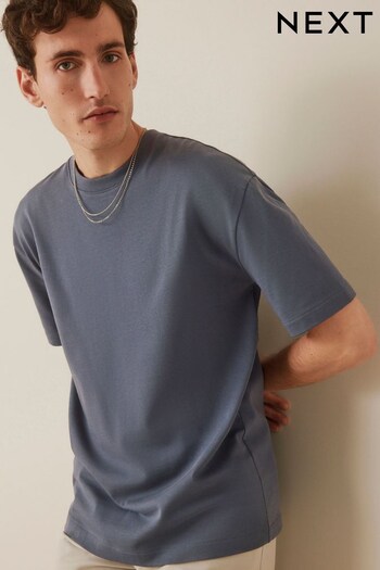 Grey Relaxed Heavyweight T-Shirt (D80255) | £15