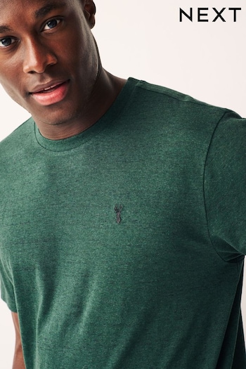 Bottle Green Stag Marl T-Shirt (D80262) | £12
