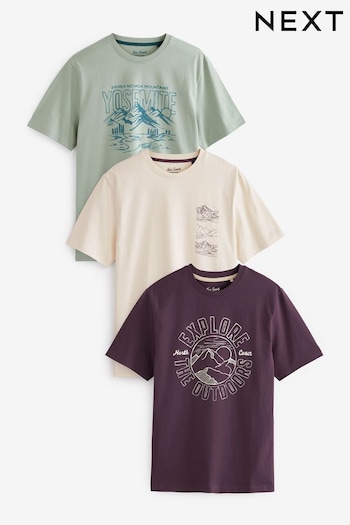Mountain Mix Print T-Shirt (D80293) | £35
