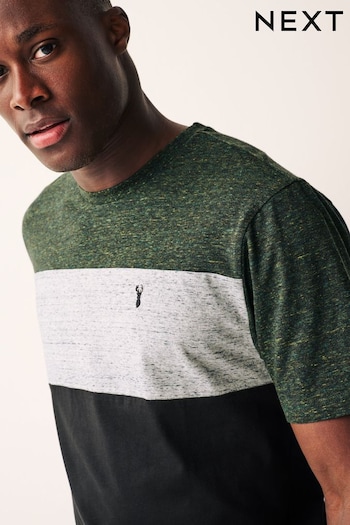 Black/Green Block T-Shirt (D80333) | £16
