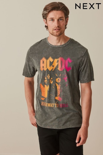 ACDC Charcoal Grey License T-Shirt (D80348) | £24