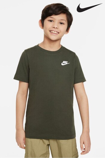 Nike the Khaki Green Futura T-Shirt (D80393) | £17