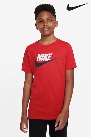 Nike Red/White Futura Icon TShirt (D80394) | £18