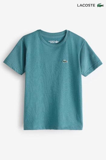 Lacoste product Kids Teal Sports Breathable T-Shirt (D80412) | £30 - £35