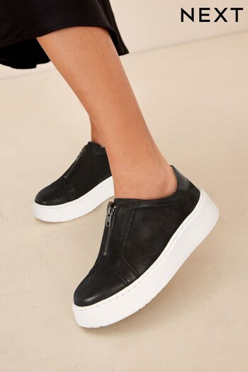Black Forever Comfort® Chunky Zip Trainers (D80434) | £54