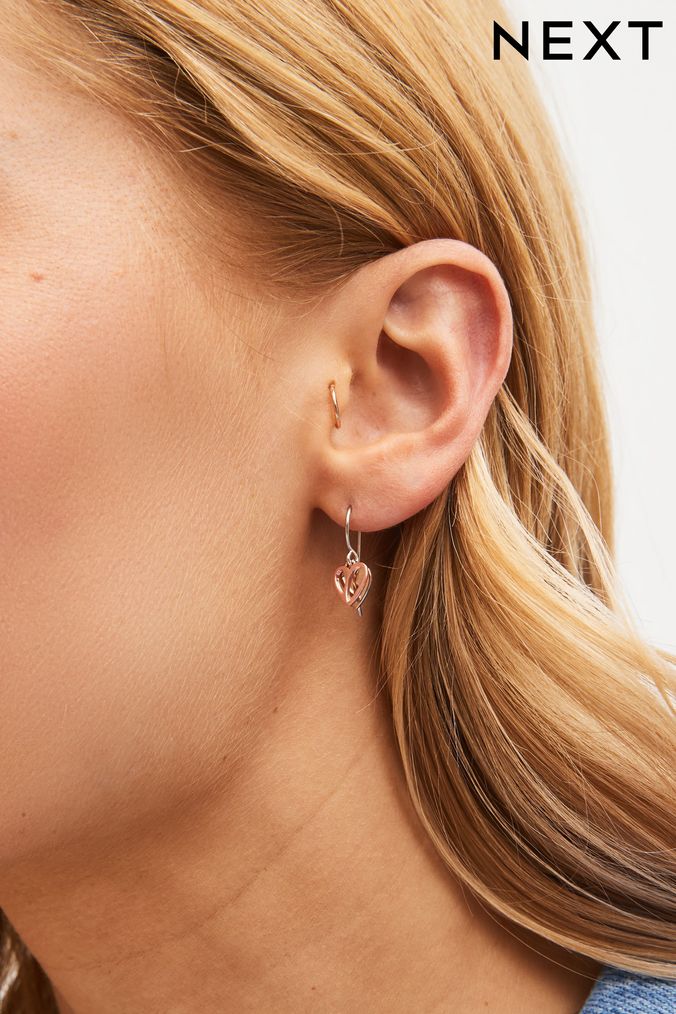Buy Women s Pink Sterling Silver Earrings Online Next UK