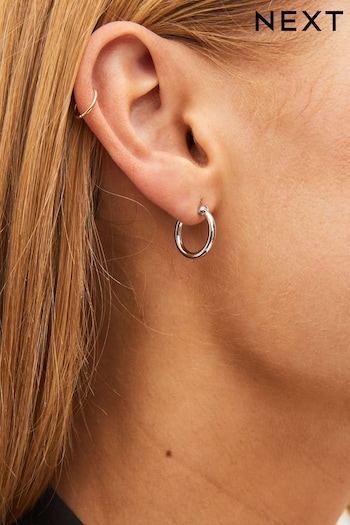Sterling Silver Mini Hoop Earrings (D80559) | £14