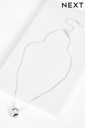 Silver Plated Recycled Metal Molten Charm Short Necklace (D80569) | £12.50