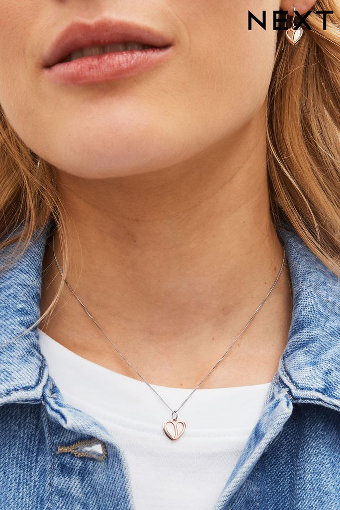 Next online heart necklace