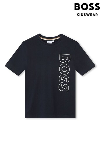 BOSS Black Vertical Logo T-Shirt (D80675) | £46 - £55