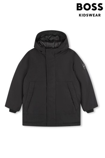 BOSS Black Hooded Parker Coat (D80690) | £221 - £262