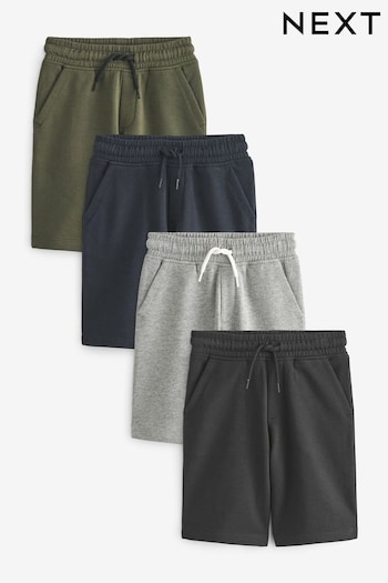 Black/Navy Blue 4 Pack Basic Jersey print Shorts (3-16yrs) (D80779) | £24 - £44