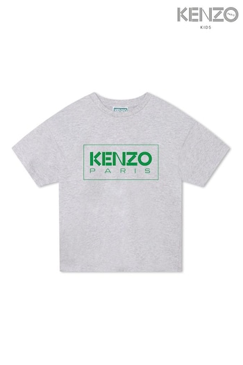 KENZO KIDS Grey Logo T-Shirt (D80851) | £56 - £61