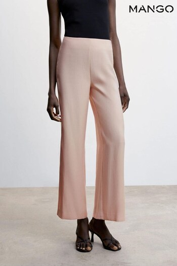 Mango Pink Slit Hem Trousers (D80912) | £46