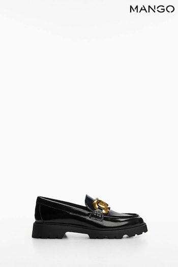 Mango Black Chain Loafers (D80947) | £60