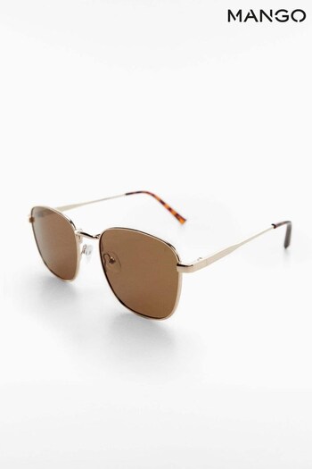 Mango Gold Polarised Sunglasses (D81018) | £36