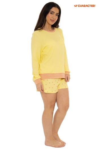 Character Yellow Winnie the pooh Waffle Short Pyjamas (D81066) | £24