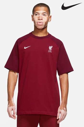 Nike Red Liverpool FC Short-Sleeve Football Top (D81067) | £50