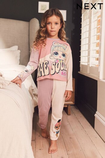 Pink/White L.O.L Pyjamas (4-14yrs) (D81093) | £16 - £21