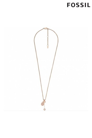 Fossil Jewellery Ladies Pink Necklace (D81103) | £55
