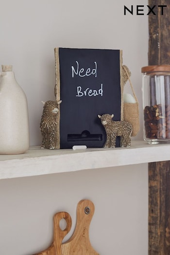 Natural Hamish The Highland Cow Chalkboard (D81123) | £28