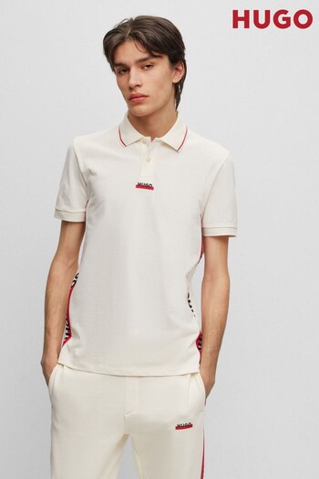 HUGO Side Stripe Logos Polo Shirt (D81138) | £89
