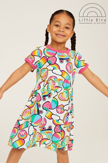 Little Bird by Jools Oliver All Over Print Badge Jersey Dress (D81306) | £14 - £18