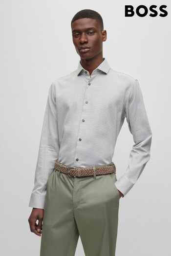BOSS Green Regular Fit Stretch Cotton Dress Shirt (D81439) | £89
