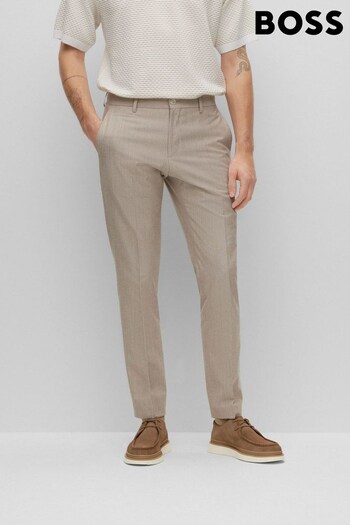 BOSS Natural Slim Fit Suit Trousers Youth (D81443) | £189