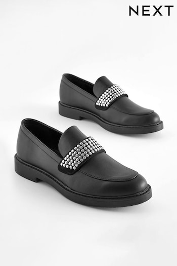 Black Forever Comfort® Stud Loafers (D81469) | £45