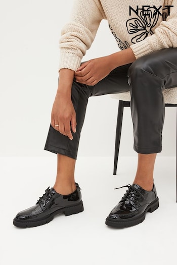Black Forever Comfort® Chunky Sole Lace-Up Shoes (D81478) | £39
