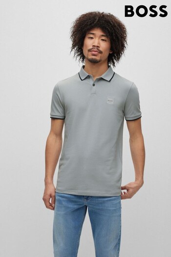 BOSS Grey Passertip Polo Shirt (D81545) | £79