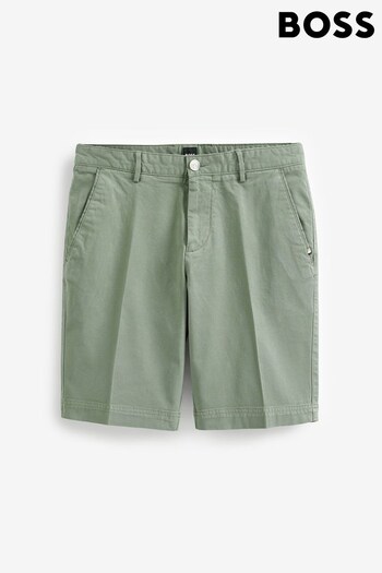 BOSS Green Garment Dyed Slim Fit Stretch Cotton Chino Shorts (D81564) | £99