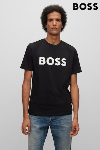 BOSS Black/White Logo Large Chest Logo T-Shirt (D81580) | £45