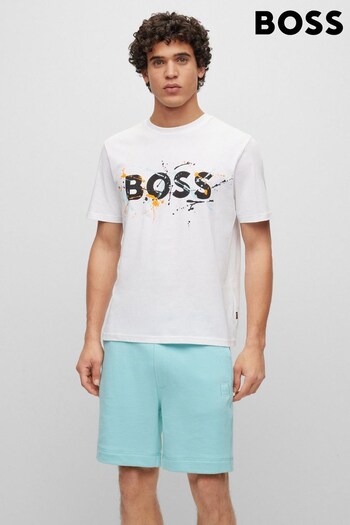 BOSS Natural Tee Art T-Shirt (D81603) | £59