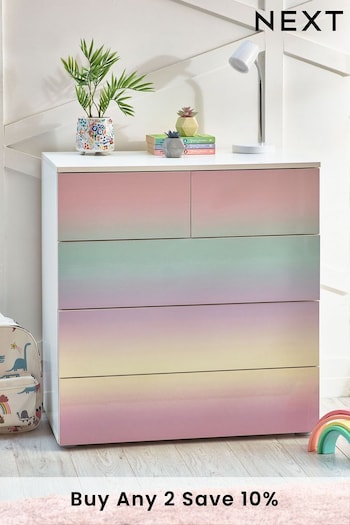 Multi Ombre Kids Gloss Multi Chest Of Drawers (D81653) | £425