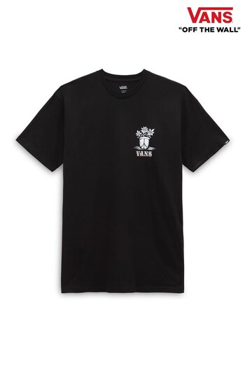 Vans Mens Skull Print Black T-Shirt (D81853) | £28