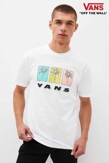 Vans Palm Trio White Mens T-Shirt (D81855) | £28